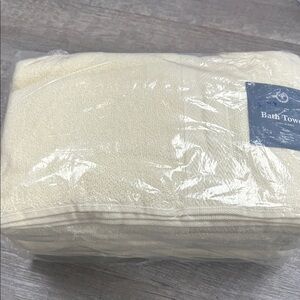 6 pcs Cream Bath Towel Set